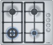 Вбудовувана газова поверхя Bosch PBH6C5B90R - Ш-60см./3+1 WOK/чавун/нерж. сталь