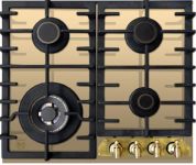 Варильна поверхня газова Kaiser KCG6335ElfEmTurbo - Шx60см./стекло/WOK/чавунні решітки/сл. кістка