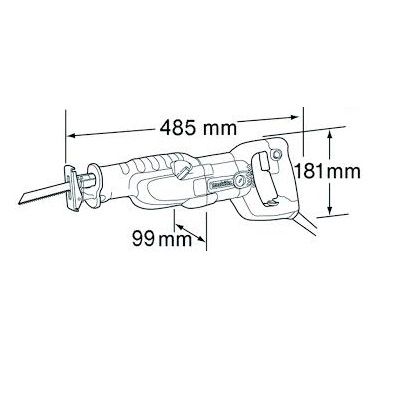 Пила шабельна Makita JR3070CT, 1510 Вт, 0-2.800 об/хв, 4.6 кг