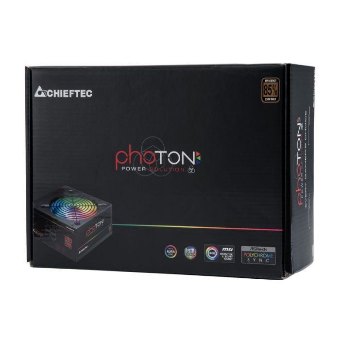 Блок живлення CHIEFTEC Photon  (750W), >85%, 120мм, 1xMB 24pin(20+4), 1xCPU 8pin(4+4), 4xMolex, 6xSATA, 4xPCIe 8pin(6+2), Modular