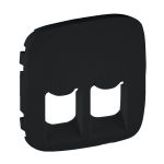 Лицьова панель Legrand Valena IN*MATIC ALLURE подвійний розетки RJ11 / RJ45, антрацит