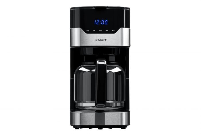 Кавоварка Ardesto FCM-D3100 - 900Вт/крапельна/1.5л/ дисплей/таймер/рег. міцності/ метал+чорн.