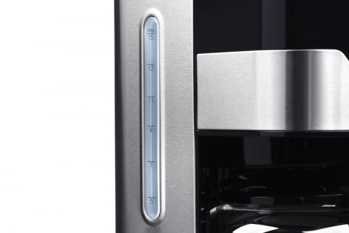 Кавоварка Ardesto FCM-D3100 - 900Вт/крапельна/1.5л/ дисплей/таймер/рег. міцності/ метал+чорн.