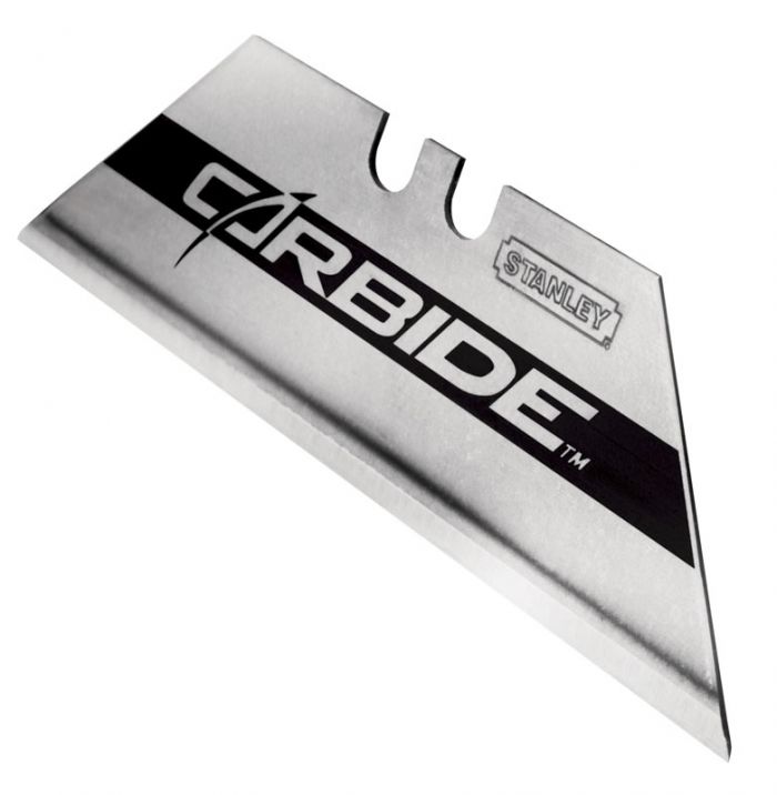 Лезо трапецієподібне Stanley "Carbide", 19мм, товщина 0.6мм, довжина 62мм, 5шт