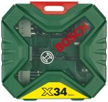 Свердла і насадки Bosch X-LINE-34, набір 34 од.
