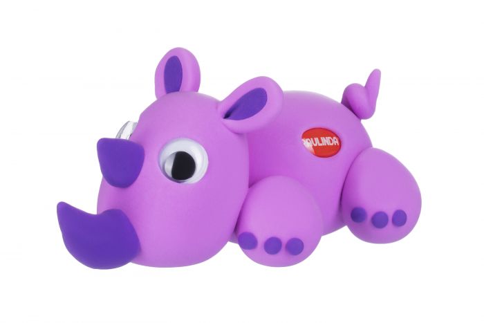 Маса для ліплення Paulinda Super Dough Fun4one Носоріг (рухливі очі) PL-1537