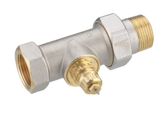 Клапан термостатичний Danfoss RA-G, DN 25, вх. 1" - вих. 1", прямий, нікель