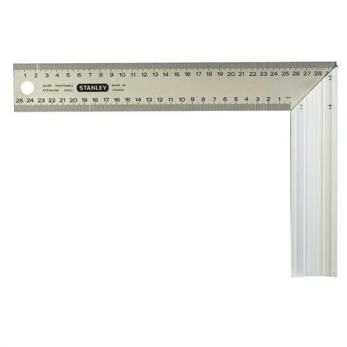 Кутник Stanley, кути 90° і 45°, дві шкали, 140х250мм