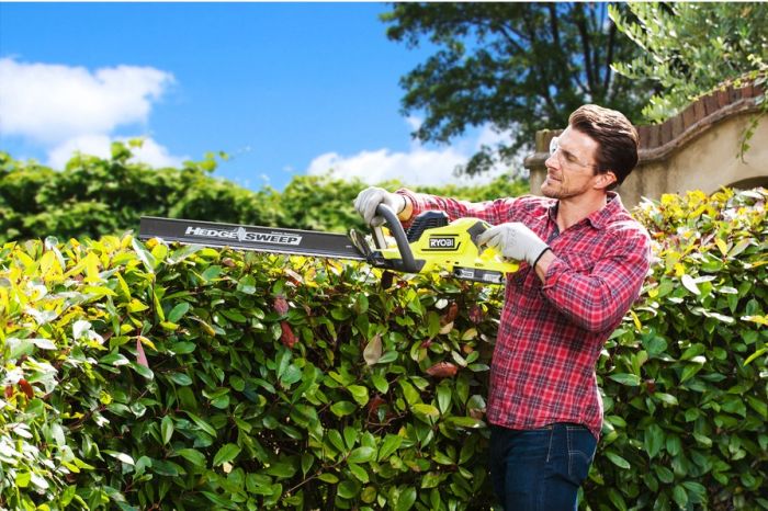 Ryobi Кущоріз садовий ONE + Hybrid OHT1850H, 18 / 220В, 50см, solo (без АКБ і ЗУ)
