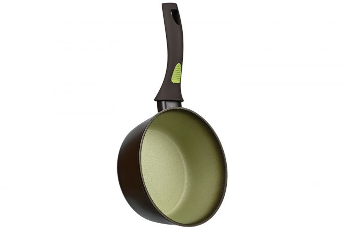 Ківш Ardesto Avocado, скляна кришка, 1,5л, зелений, алюміній