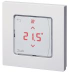 Терморегулятор Danfoss Icon RT IR, +5...35° C, інфрачервоний датчик, бездротовий, накладний, 2x AA, 3V, білий