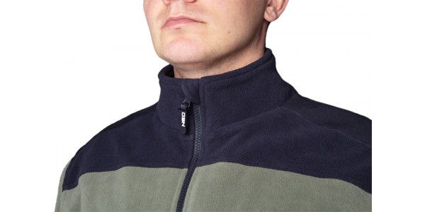 Кофта робоча NEO флісова CAMO, розмір S (48), 300 г/м2, посилення з тканини Oxford, на блискавці, оливковий