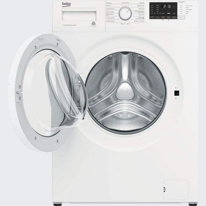 Пральна машина з фронт. зав. BEKO WUE6512XWW, 6кг, 1000, A+++, 40см, Дисплей, Білий