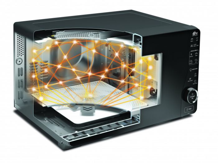 Мікрохвильова піч Whirlpool, 25л, електронне упр., 800Вт, гриль, дисплей, чорний