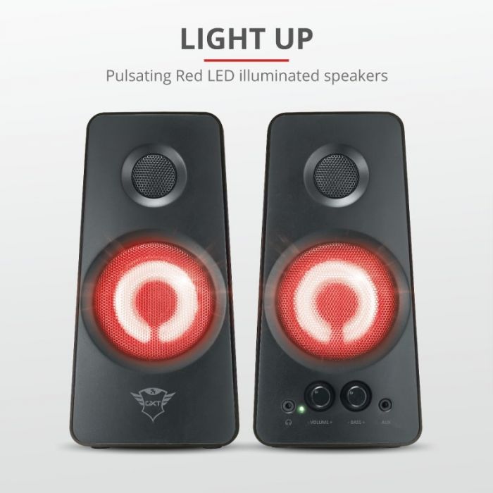 Акустична система (Колонки) Trust 2.0 GXT 608 Tytan Illuminated Speaker Set BLACK