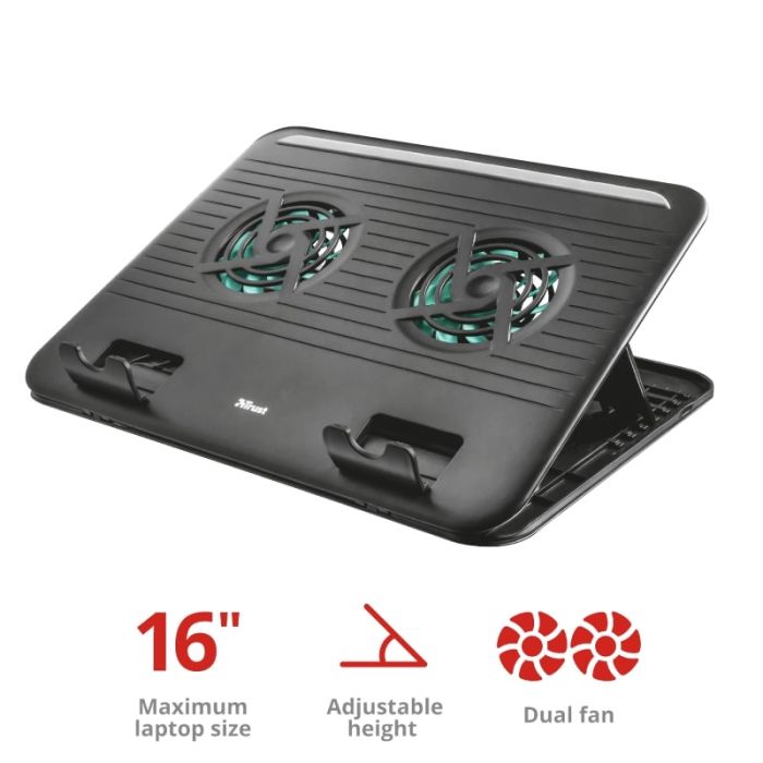 Підставка для ноутбука Trust Cyclone (16") Black