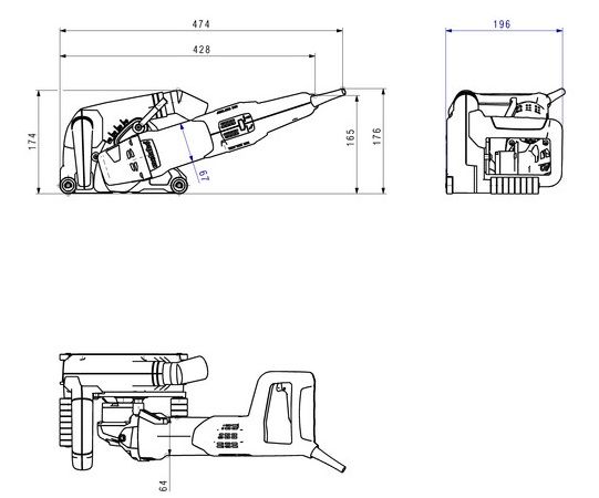 Штроборіз Metabo MFE 40 з алмазним фрезерувальним диском 20 мм, Universal, кофр