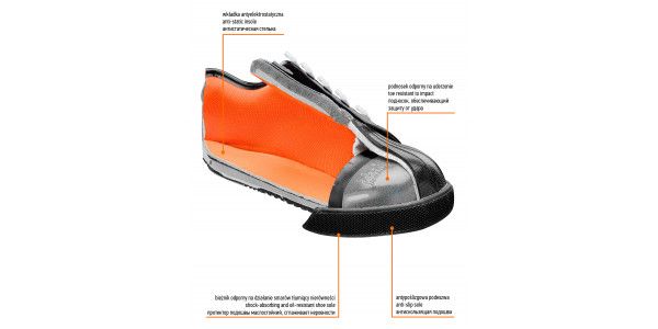 Черевики робочі NEO, SВ, сталевий підносок, р.47