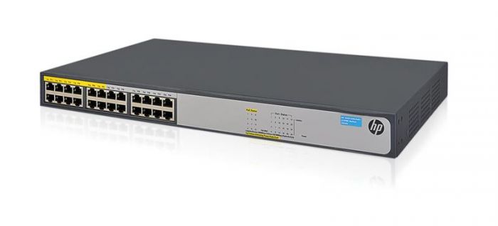 Комутатор HP 1420-24G-PoE+, Unmanaged Switch, 24xGE, 124W, LT Warranty