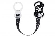 Тримач пустушки Nuvita NV6070 з кільцем чорний