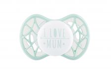 Пустушка симетрична Nuvita NV7065 Air55 Cool 0m+ "I LOVE MUM" м'ятна