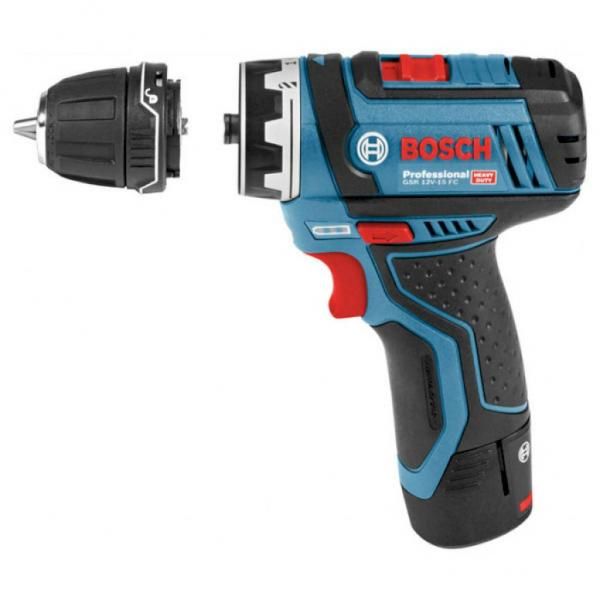 Шуруповерт-дриль Bosch GSR 12V-15 FC, 12В, 2х2.0Ач