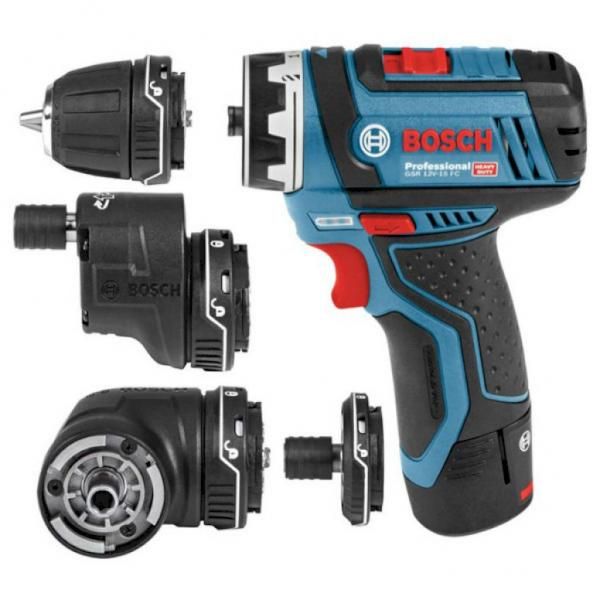 Шуруповерт-дриль Bosch GSR 12V-15 FC, 12В, 2х2.0Ач