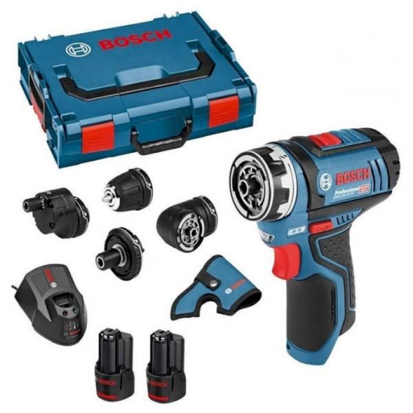 Шуруповерт-дриль Bosch GSR 12V-15 FC, 12В, 2х2.0Ач