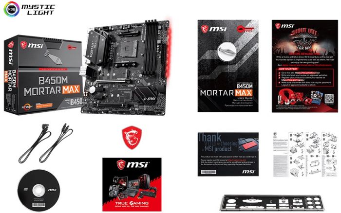 Материнcька плата MSI B450M_MORTAR_MAX sAM4 B450 4xDDR4 DP-HDMI mATX