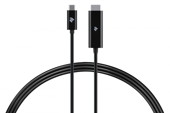 Кабель 2Е Type-C - HDMI (AM/AM), black, 1.8m
