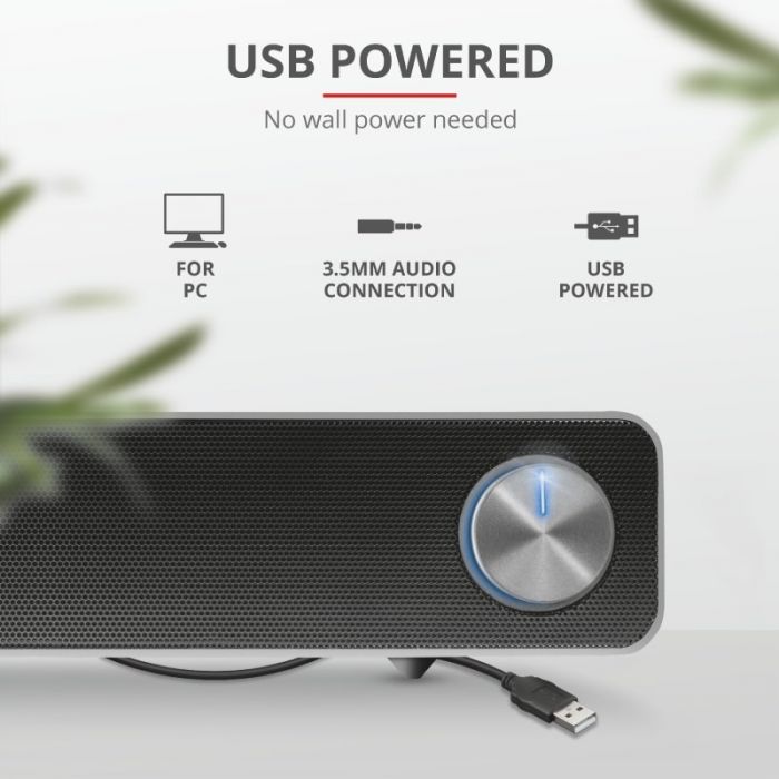 Акустична система (Звукова панель) Trust Arys USB Black