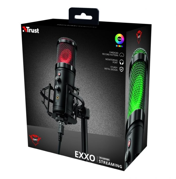 МІкрофон для ПК Trust GXT 256 Exxo USB Streaming Microphone Black