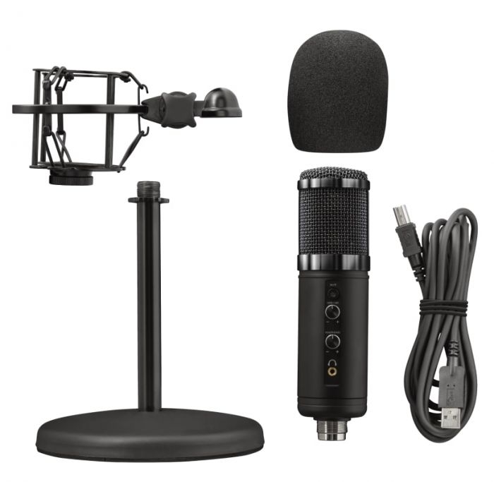 МІкрофон для ПК Trust GXT 256 Exxo USB Streaming Microphone Black