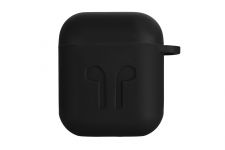 Чохол 2Е для Apple AirPods, Pure Color Silicone Imprint (1.5mm), Black