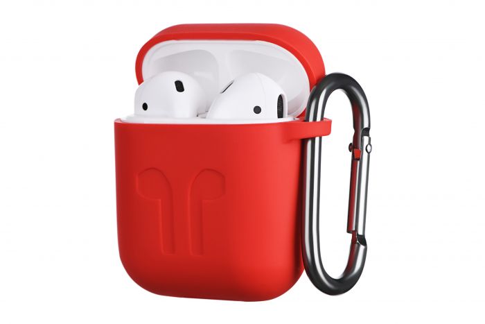 Чохол 2Е для Apple AirPods, Pure Color Silicone Imprint (1.5mm), Rose red