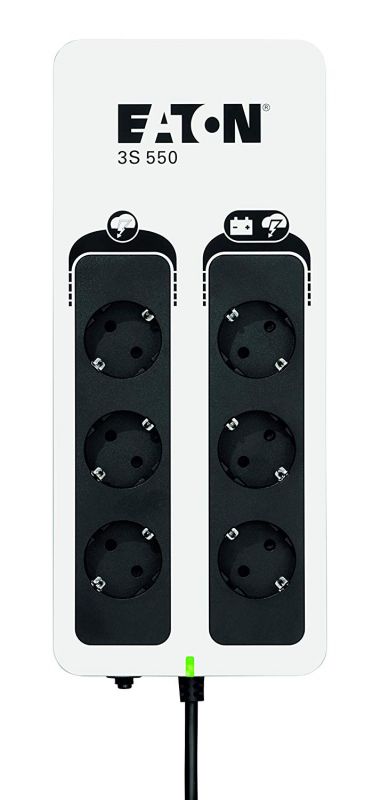 Джерело безперебійного живлення Eaton 3S, 550VA/330W, LED, USB, 4xSchuko