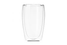 Набір чашок Ardesto з подвійними стінками, 400 мл, H 13,5 см, 2 од., боросилікатне скло