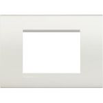 BTicino LivingLight Рамка, 3 модуля, колір білий