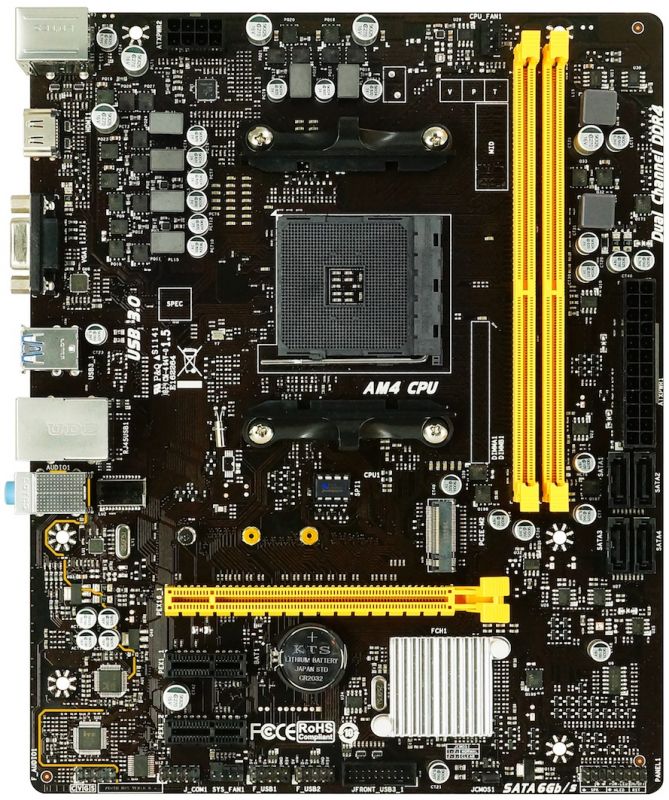 Материнська плата Biostar B450MH sAM4 B450 2xDDR4 HDMI-VGA M.2 mATX