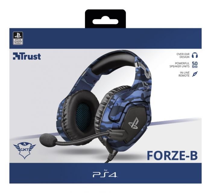 Гарнітура Trust GXT 488 Forze-G для PS4 Blue