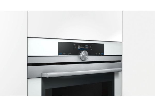 Вбудовувана електрична духова шафа с мікрохв. режимом Siemens CM633GBW1- Ш-45см/7 реж/45л./А/диспл/білий