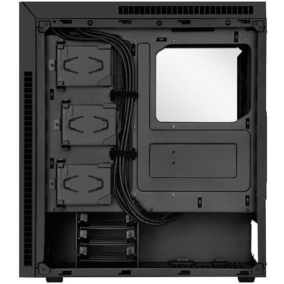 Корпус SilverStone KUBLAI KL07B,MidT, USB3.0x2, Type-Cx1, 3x140мм, шумоізоляція, без БЖ, чорний