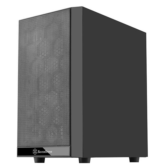 Корпус SilverStone PRECISION PS15B-G, MiniT,USB3.0Type-Ax2, 1x120мм,скло(бічна панель),без БЖ,чорний