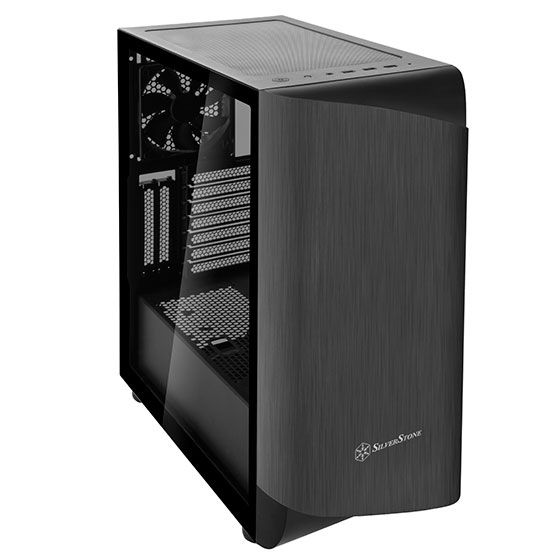 Корпус SilverStone SETA SEA1TB-G, без БЖ, 2xUSB3.0, 1x Type C, 2x200mm Black fan, 1x120mm Black fan, TG Panel, ATX, Aluminum, Titanium on black