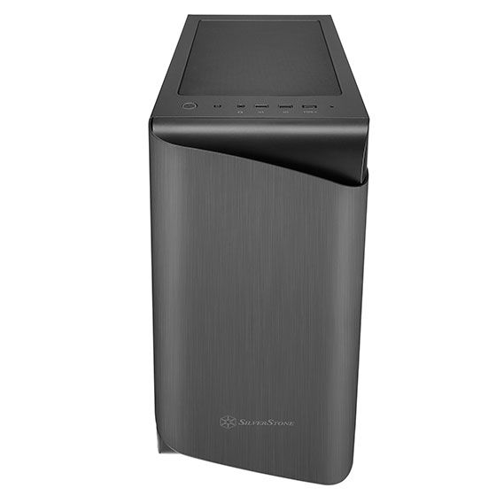 Корпус SilverStone SETA SEA1TB-G, без БЖ, 2xUSB3.0, 1x Type C, 2x200mm Black fan, 1x120mm Black fan, TG Panel, ATX, Aluminum, Titanium on black