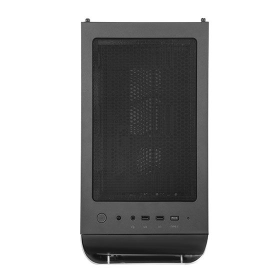 Корпус SilverStone SETA SEA1TB-G, без БЖ, 2xUSB3.0, 1x Type C, 2x200mm Black fan, 1x120mm Black fan, TG Panel, ATX, Aluminum, Titanium on black