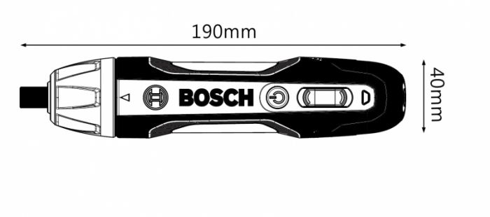 Шуруповерт Bosch GO 2, 3.6 V, момент 5 Нм, шуруп до 5 мм, 0.89 кг