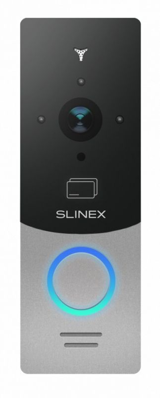 Панель виклику Slinex ML-20CRHD, персональна, 2MP, 115 градусів, безконтактна картка, сріблястий чорний