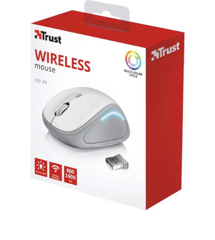 Миша Trust YVI FX WL WHITE