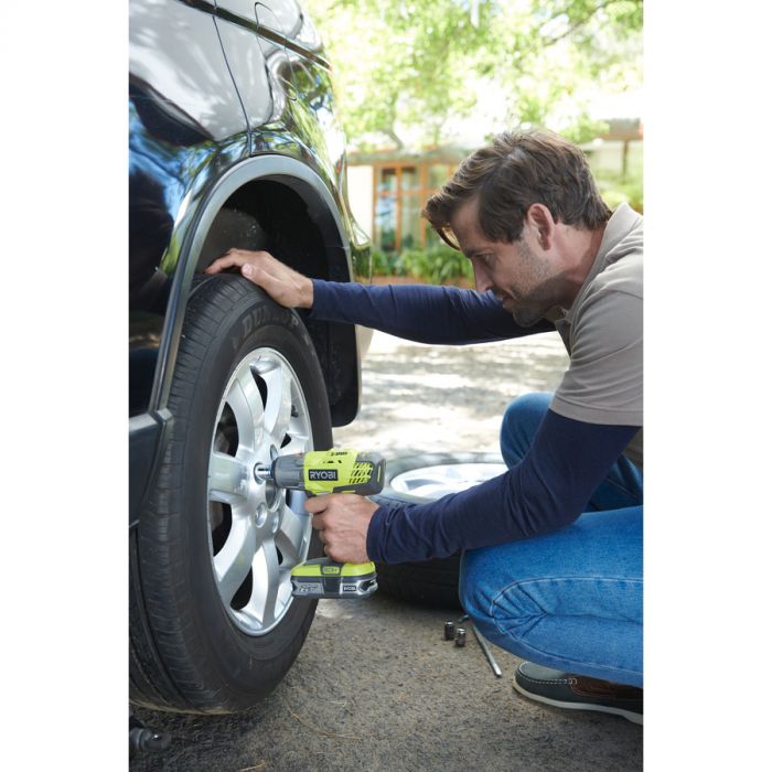 Ryobi Гайковерт ударний ONE + R18iW3-120S 18В, 1/2 '' 3-х скорост., 1x2.0 а / ч